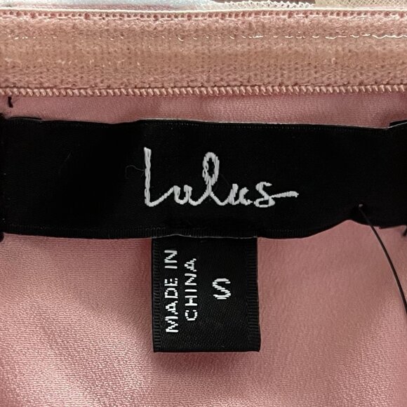 Lulus Womens Coquette Fairycore Floral Rosette Dress Size S Cottagecore Princess - Picture 4 of 15